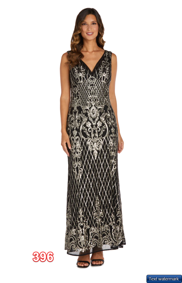 R&M Richards新品L♪Black総レース+スパンコール付きショートボレロカーディガン R M Richards Sequined Maxi Gown Dress V-Neck and Fitted Silhouette